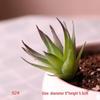 Realistic Flocked Succulents: Small Artificial Green Plant Wall Decor for Interiors