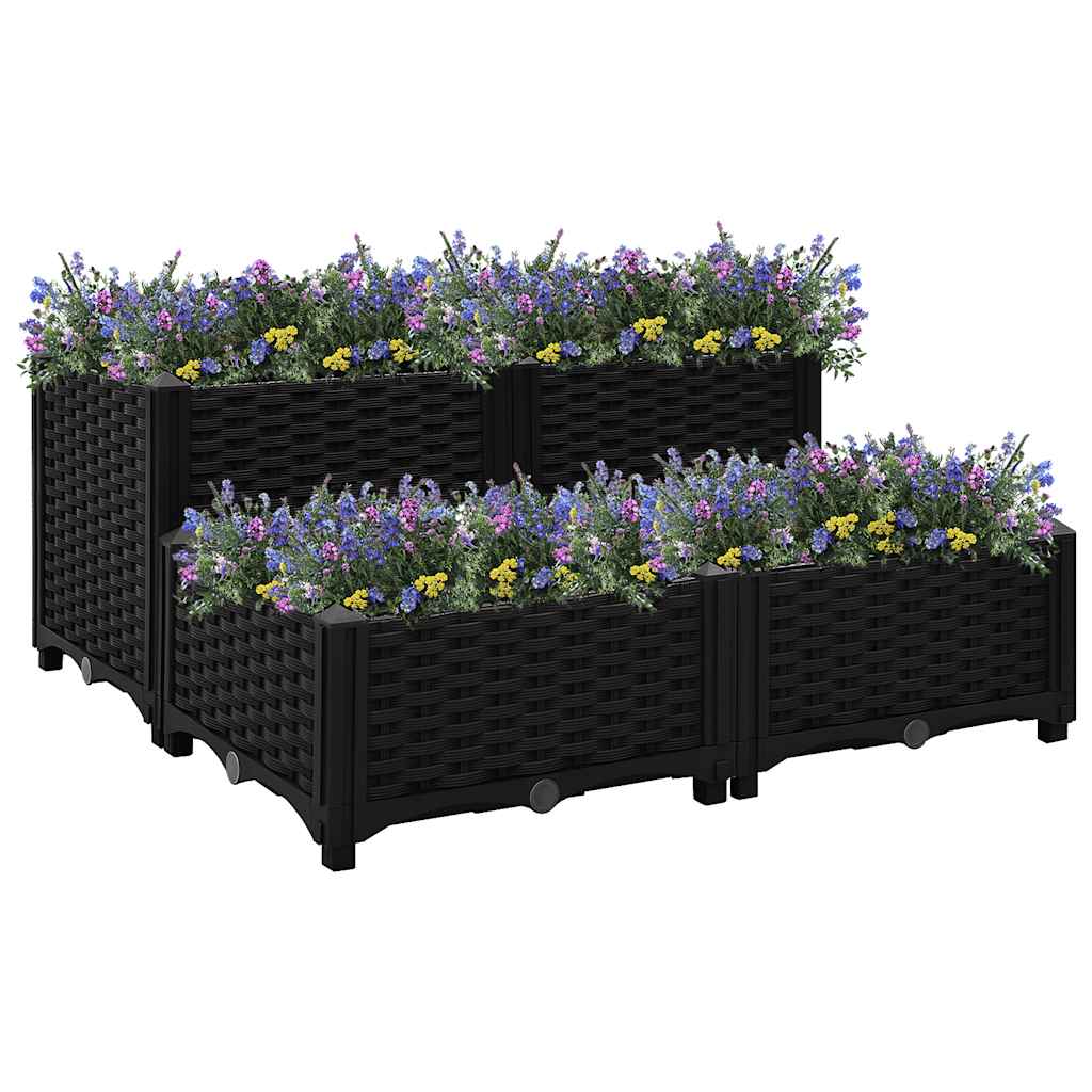 Vidaxl Donica Do Podniesionej Rabaty, 80X80X38 Cm, Polipropylen