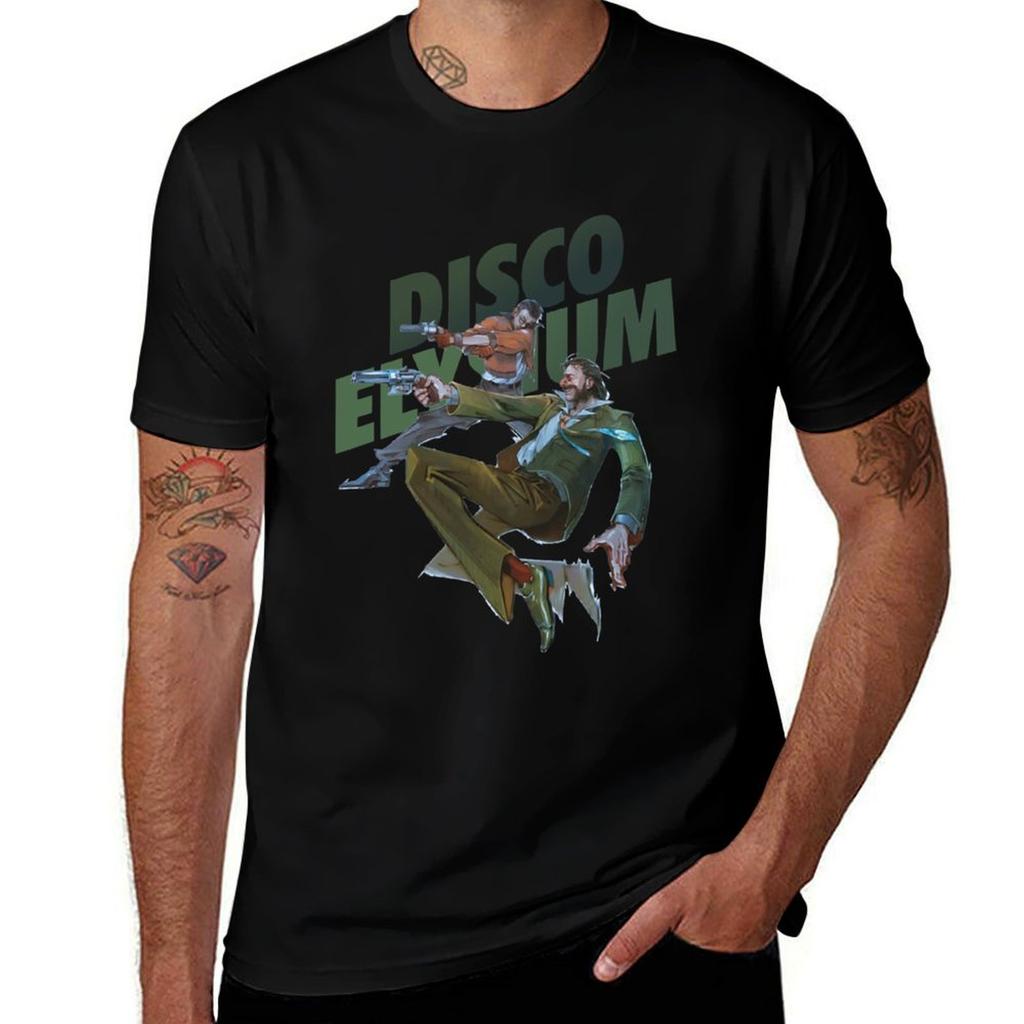 Funny Man Disco Gameplay Elysiumgift Movie Fans Tshirt Large Size Basic Casual Tshirt