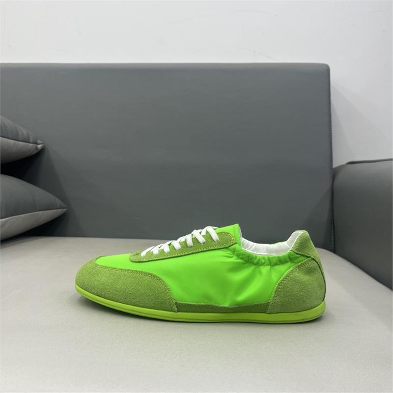 Summer new breathable mesh casual shoes flat bottom low top lace-up trendy blh