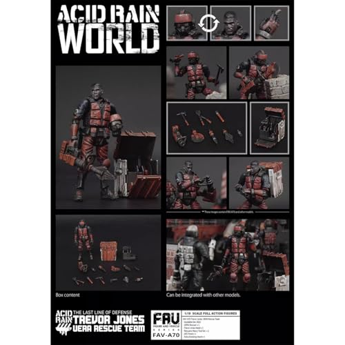 HiPlay TOY ALLIANCE 1/18 Scale ACID RAIN FAV-A70 Trevor Jones, UERA Rescuer Action Figure, Painted and Complete
