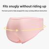 Plus Size Women's Summer Thin Pure Color Antibacterial Cotton Crotch Non Mark Middle Waist Triangle Briefs