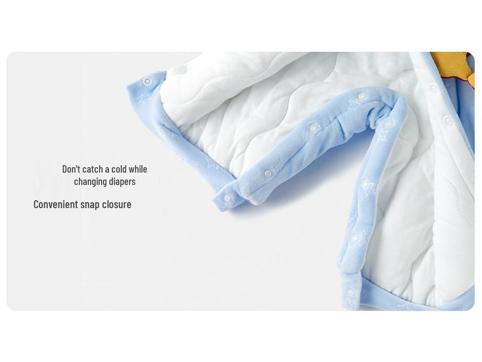 Super süßer Samt-Baby-Strampler: Wintergefütterte, dicke Baumwolljacke für Jungen und Mädchen