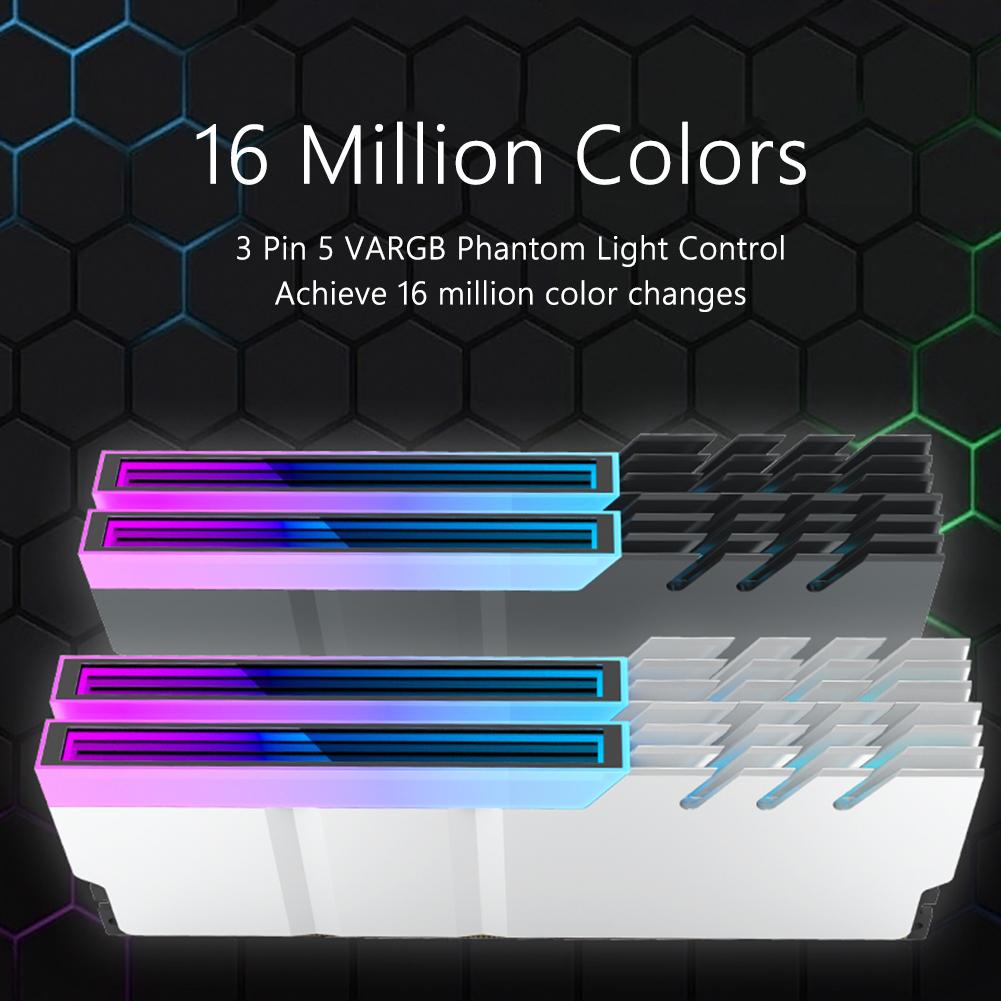 Memory Module Cooler DDR4 DDR5 Heat Cooler Radiator 5V 3PIN ARGB AURA Sync Aluminum Alloy Heat-resistance Computer Accessories