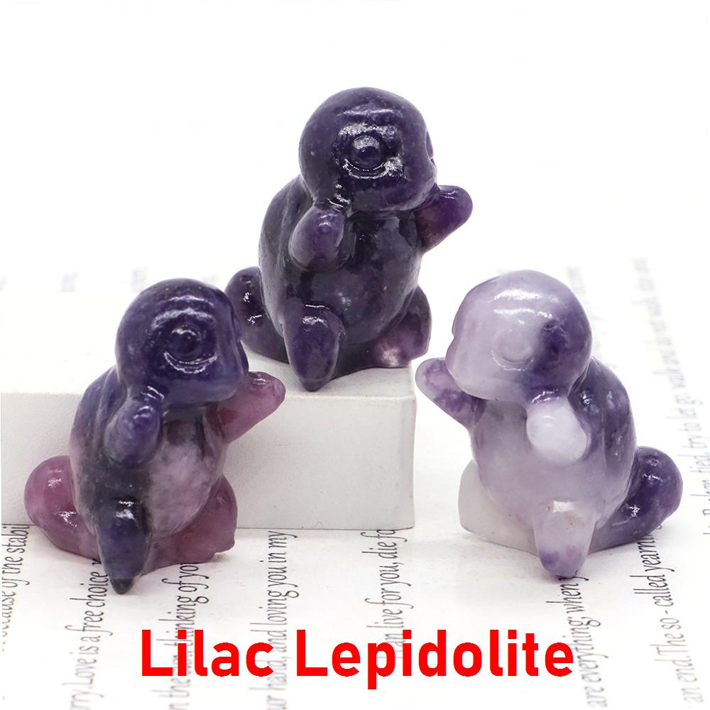 1.2" Cute Cartoon Turtle Figures Natural Stones Carved Anime Statue Healing Crystals Animals Room Ornaments Kids Christmas Gifts