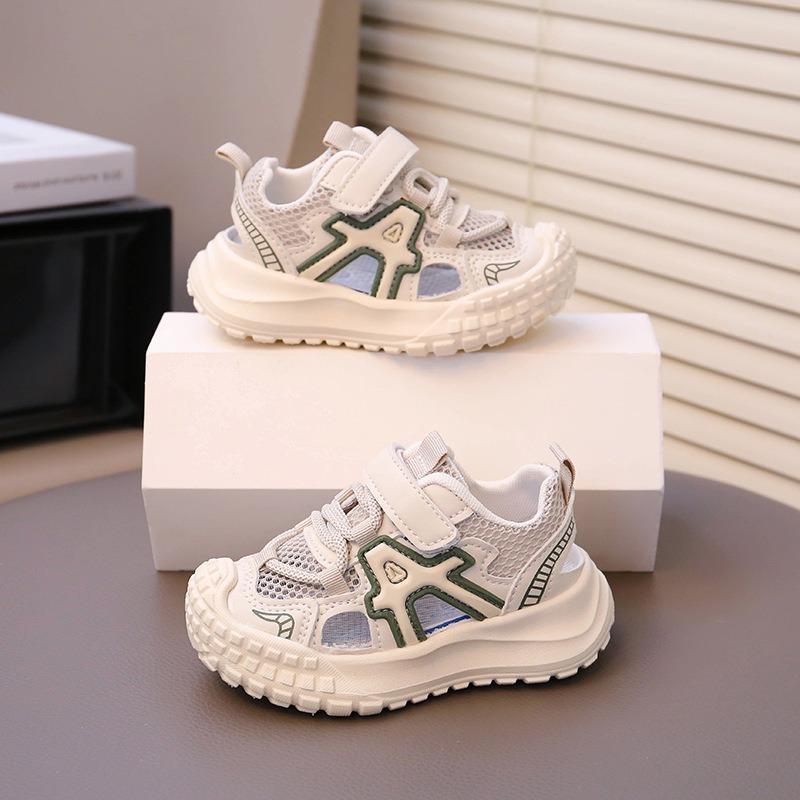 Children's Sports Shoes Summer New Boys Sandals Medium and Small Children's Mesh Breathable Shoes Girls Breathable Soft Sole Dad Shoes