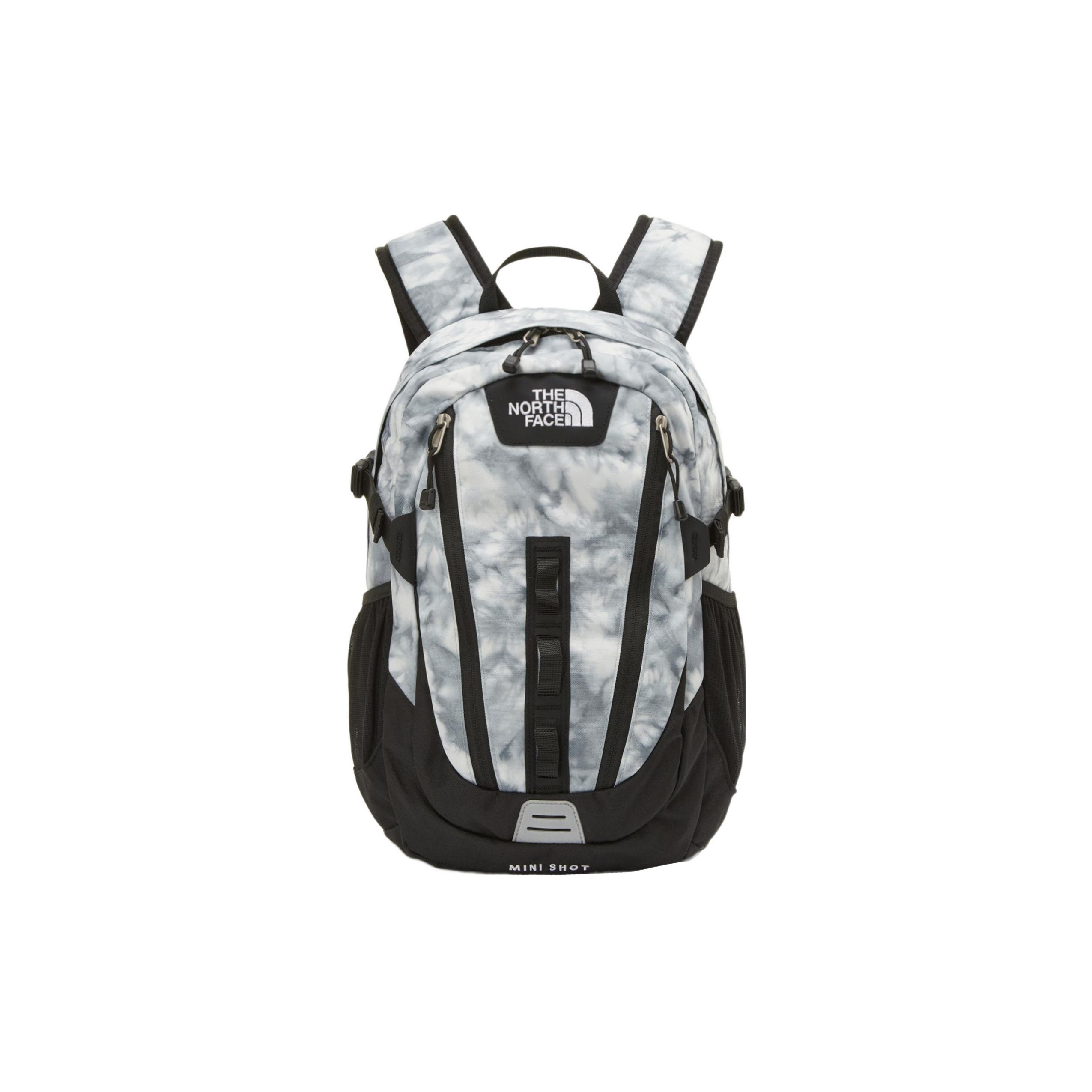 The North Face Sports Casual Logo Zipper Adjustable Shoulder Strap Polyester Backpack Unisex Backpack Gray-Mist NM2DP02D Gray Fog