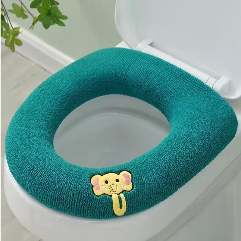 Riyue Xingchen Elephant Pattern Toilet Seat Cushion 4-Pack