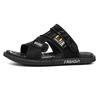 Double bottom high quality sandals men's summer wear dual-purpose high-end men's leather beach slippers