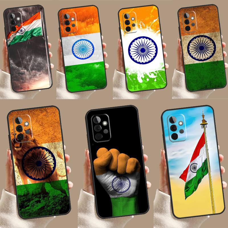 India Indian Flag Case For Samsung Galaxy A34 A54 A14 A15 A25 A35 A55 A53 A33 A13 A52 A32 A12 A51 A71 Cover