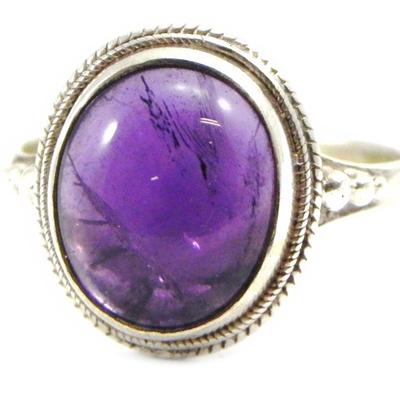 Amethyst 'Heaven' Silver Ring