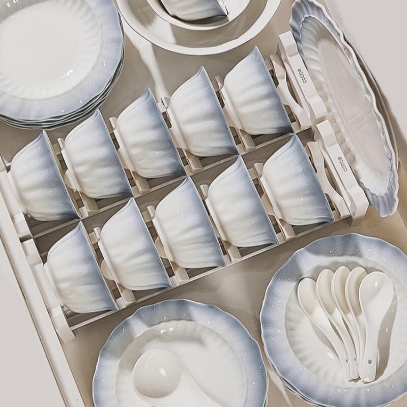 Haoya French Style 57-Piece Ceramic Dinnerware Set