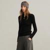 Women's Half-Zip Slim-Fit Cashmere Sweater - Half-High Collar, Warm Knitwear for Autumn & Winter