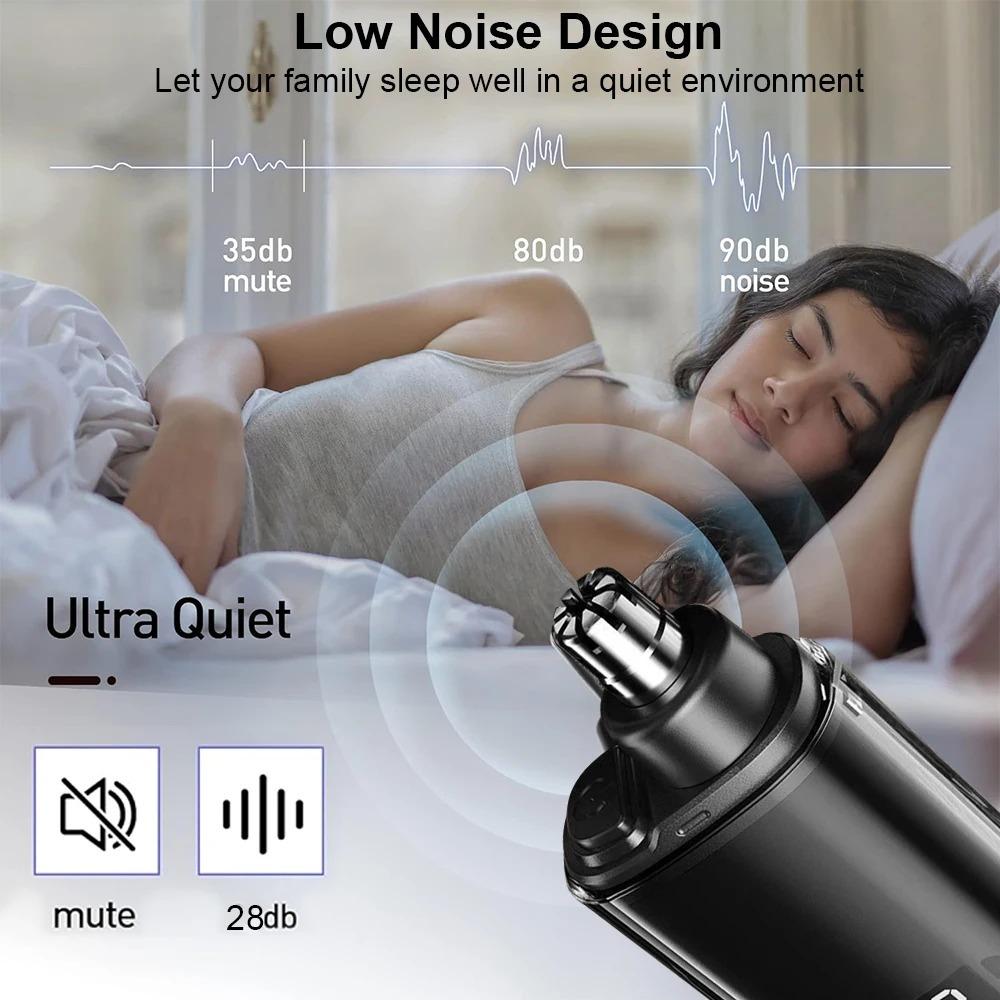Nose Hair Trimmer Clipper for Men USB Rechargeable Professional Painless Portable Electric Eyebrow Ear Nose Hair Clipper Machine