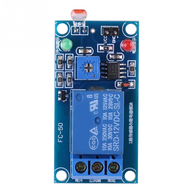 Neu 12V Licht Photoschalter Sensor Schalter LDR Photowiderstand Relaismodul 1pcs Neu 12V Licht Photoschalter Sensor Schalter LDR Photowiderstand Relaismodul 1pcs