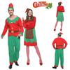 Christmas Elf Cosplay Costume Couple Outfits High Quality Polyester S/m/l