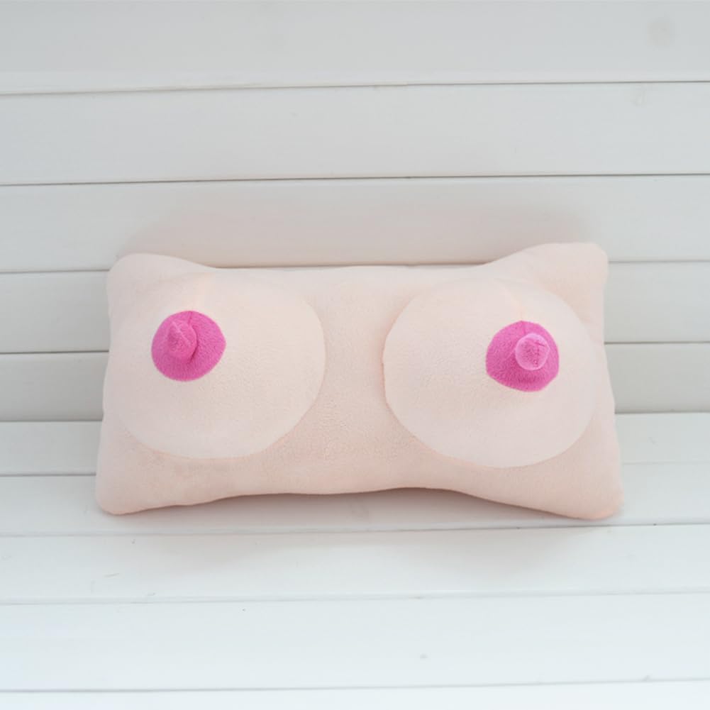 Ibluelover Boobs Breasts Pillow Cushion Soft Plush Sleep Pillow for Neck and Shoulder Funny Chest Pillow Gifts for Couples
