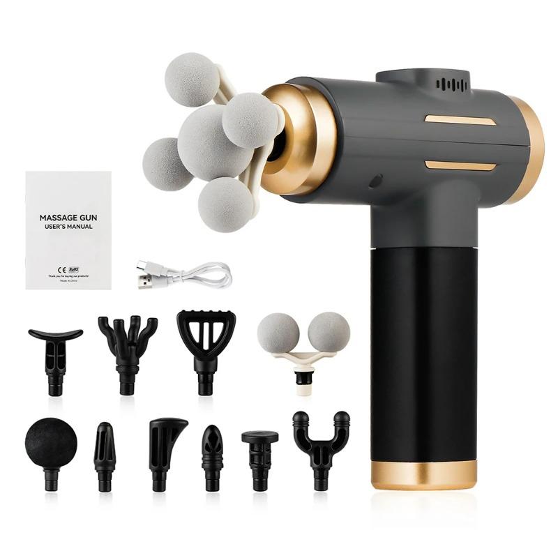 

99 Level Strong Fascia Gun 5 Ball Fascia Massage Gun High-Frequency Vibration Shoulder Waist Leg Body Relax masajeador чёрный