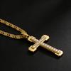European and American Men and Women Light Luxury Design Pendant Cross Double-layer Necklace Clavicle Chain