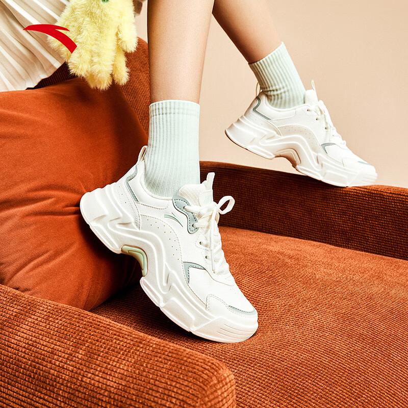 ANTA Women's Rabbit Fleece-Lined Casual Sneakers