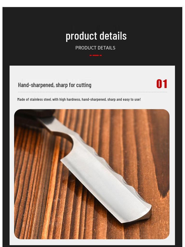 Ebony Wavy Manual Razor for Face, Head, Hair, and Eyebrow Shaving