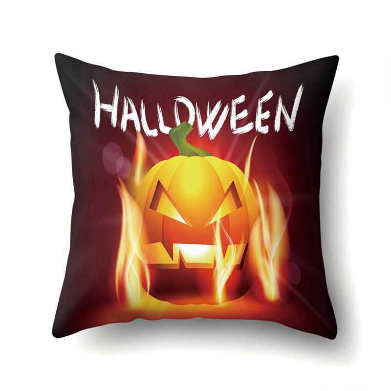 Halloween Pillowcase Car Waist Pillow Pumpkin Sofa Cushion Cover Office Home Living Room Pillowcase