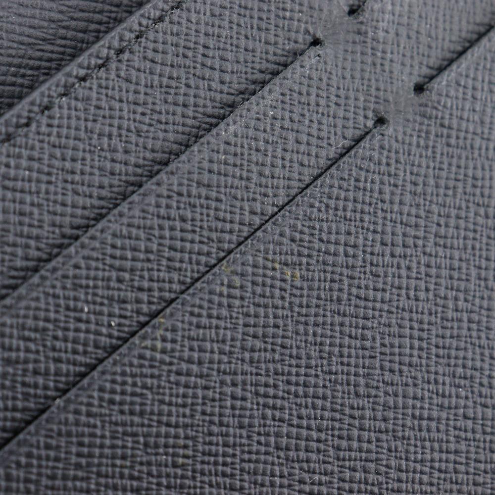 LOUIS VUITTON Zippy Organizer NM Purse M30056 Noir black Taiga mens Used