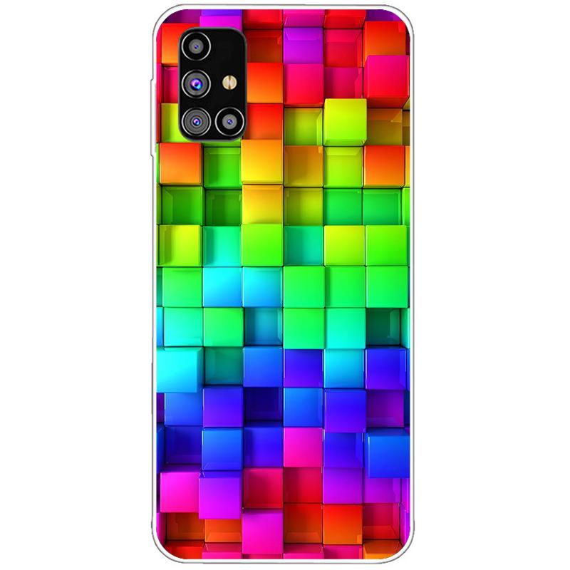 Do Samsung Galaxy A31 A51 A71 Etui Silikonowe Tylne Etui Telefoniczne Do Samsung A315 A515 A715 Miękkie Etui Zderzak Coque z Kreskówką