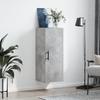 Wall Mounted Cabinet Concrete Grey 34.5 X 34 X 90 Cm