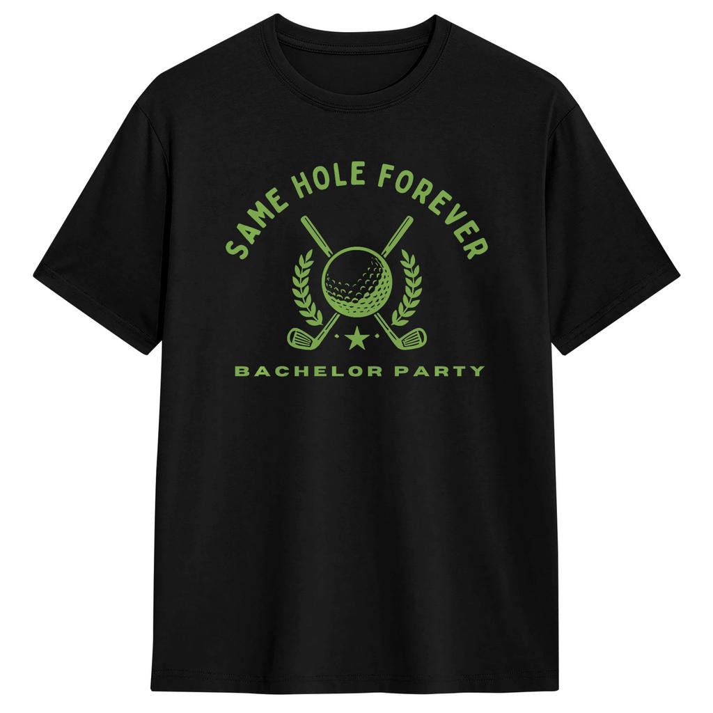 Funny Same Hole Forever Golfing Relationship Humor Marriage Tshirt Beach Harajuku Tshirts Pure Cotton Oneck Oversize Clothes