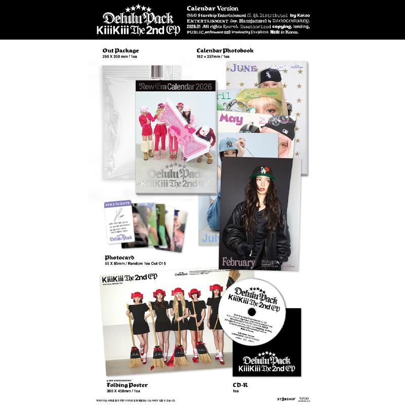 [PREVENTA] KiiiKiii – El 2º EP [Paquete Delulu] Calendario. Versión