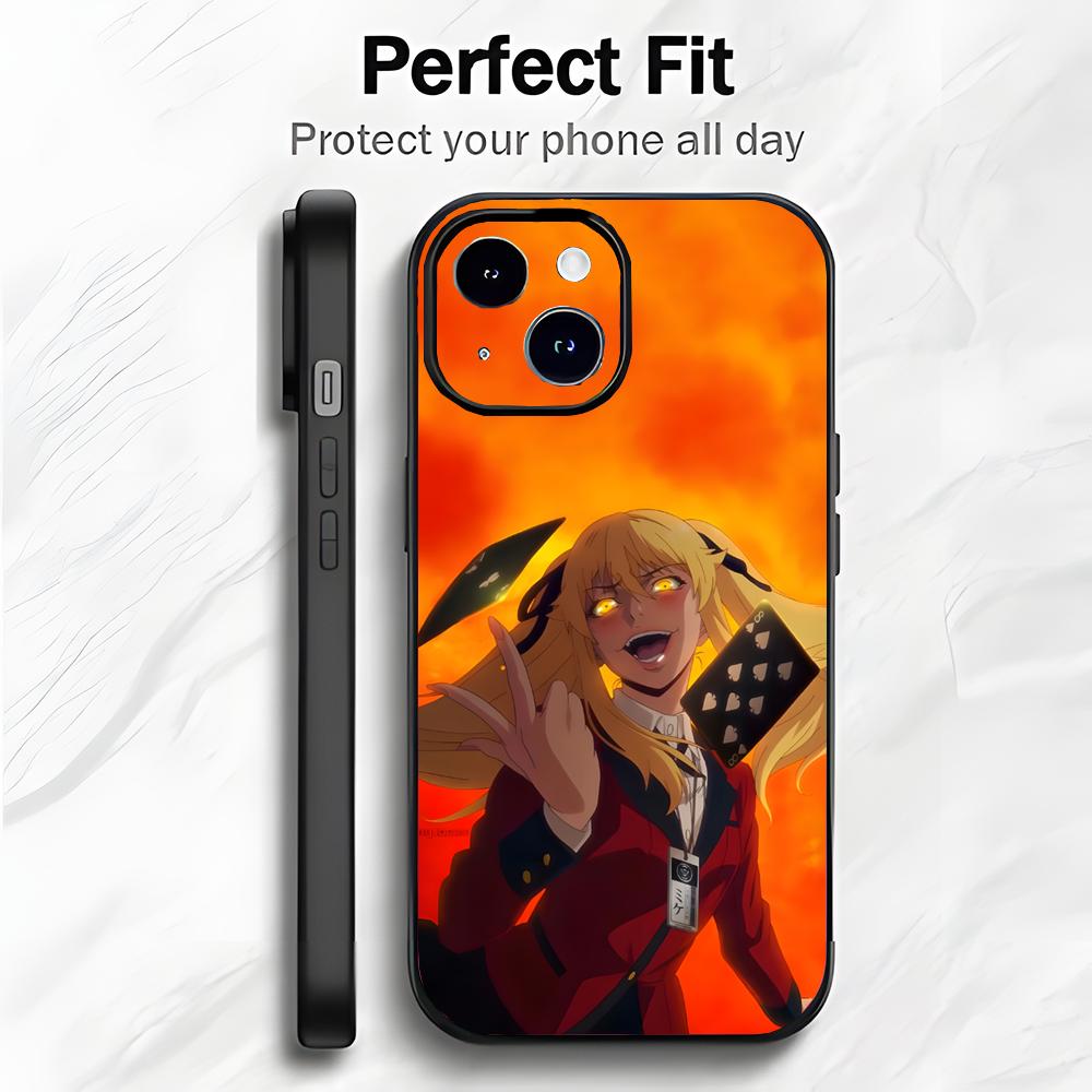 Thriller Anime Y-Yumeko Jabami K-Kakegurui Phone Case Phone Case Soft Packaging Lightweight For iPhone17 16 15 14 13ProMax