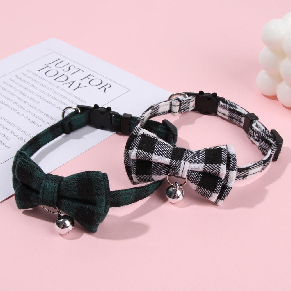 Cat Buckle Bow with Bell Puppy Collar Cats Collar Pet Supplies Kitten Collar