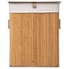Bamboo or Black Laundry Basket 60 Liters Atmosphéra - Bamboo