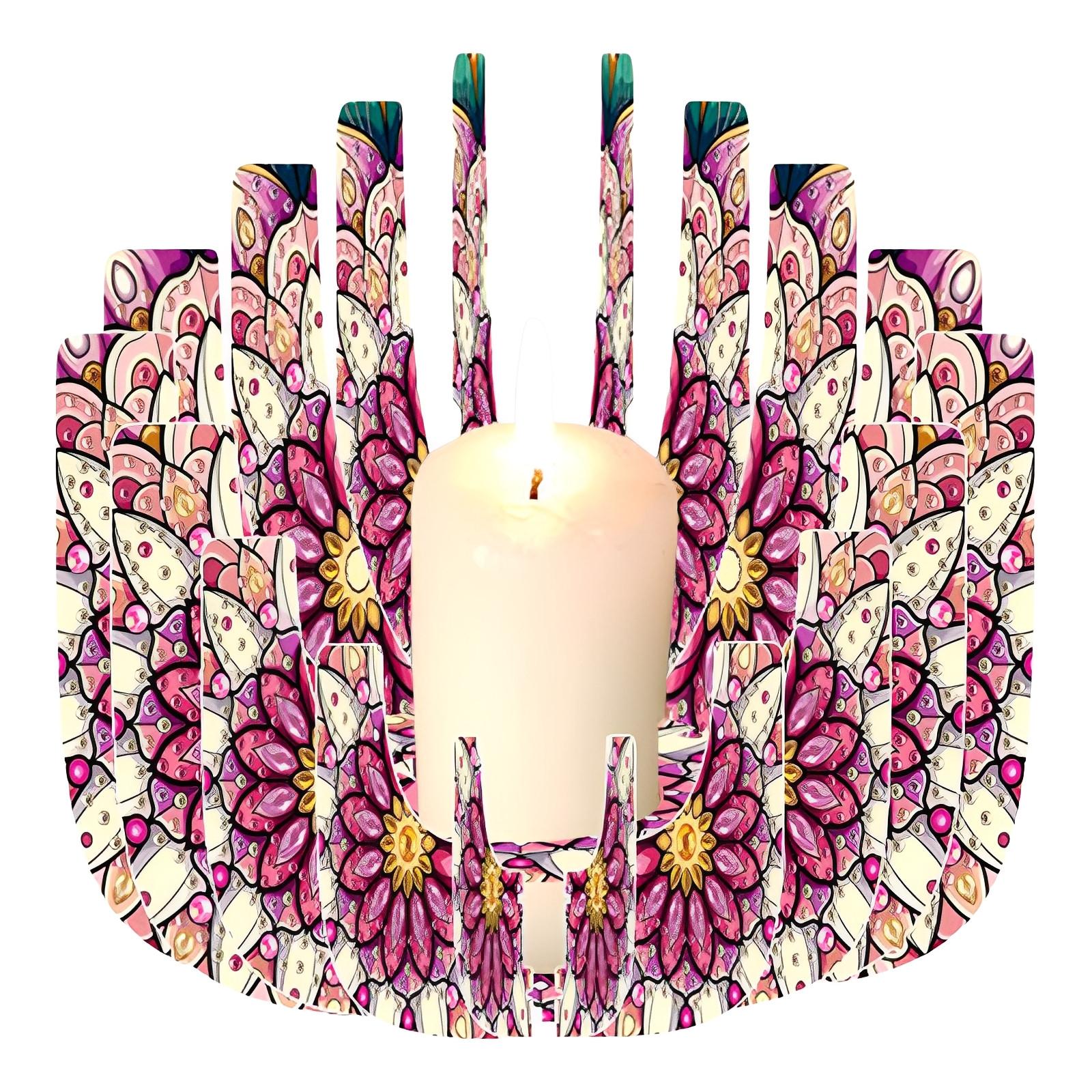 

DIY Diamond Painting Candlestick Holder Kit for Home Decor Gift