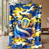 Coperta in Flanella con Stampa Leeds United, Morbida Calda Leggera Coperta da Divano Letto Campeggio