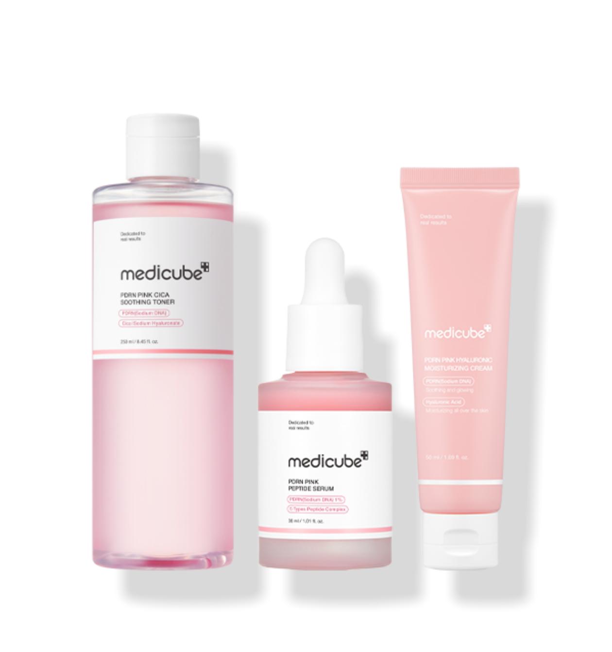 MEDICUBE PDRN Pink Brightening 3-Step Set