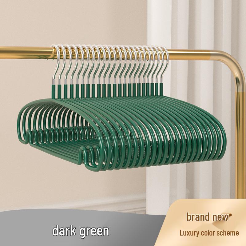 Dip-Coated Non-Slip Clothes Hanger - Traceless, Thickened Version for Dormitory & Household Use