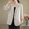 [In Stock] 2025 Spring Artistic Loose Lapel Long Sleeve Women's Suit Jacket