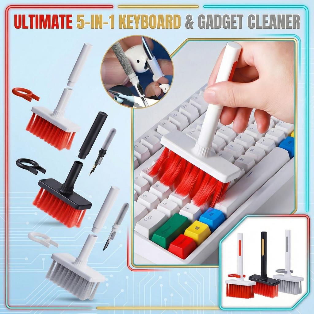 Keyboard Cleaning Brush Set with Soft Bristles and Precision Cleaning Tool for Electronics Dust Removal and Maintenance