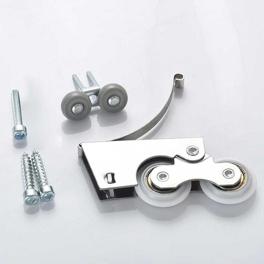 Concave Pulley White Sliding Door Pulley Improved Wardrobe Performance Noise-free Operation Convenient Package