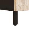 White Nightstand with Drawers 50 x 33 x 60 cm Solid Mango Wood