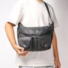 Torba ze skóry bydlęcej Męska Torba crossbody ze skóry bydlęcej Torba na ramię Pierwsza warstwa skóry bydlęcej Torba rowerowa, Jednoramienna torba pod pachę, Podróżna torba listonoszka na klatkę piersiową