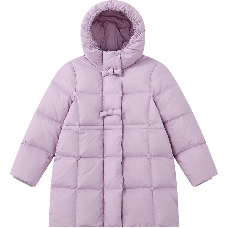 

DEESHA Girls 2025 Winter Mid-Length Cinch-Waist Down Jacket 120