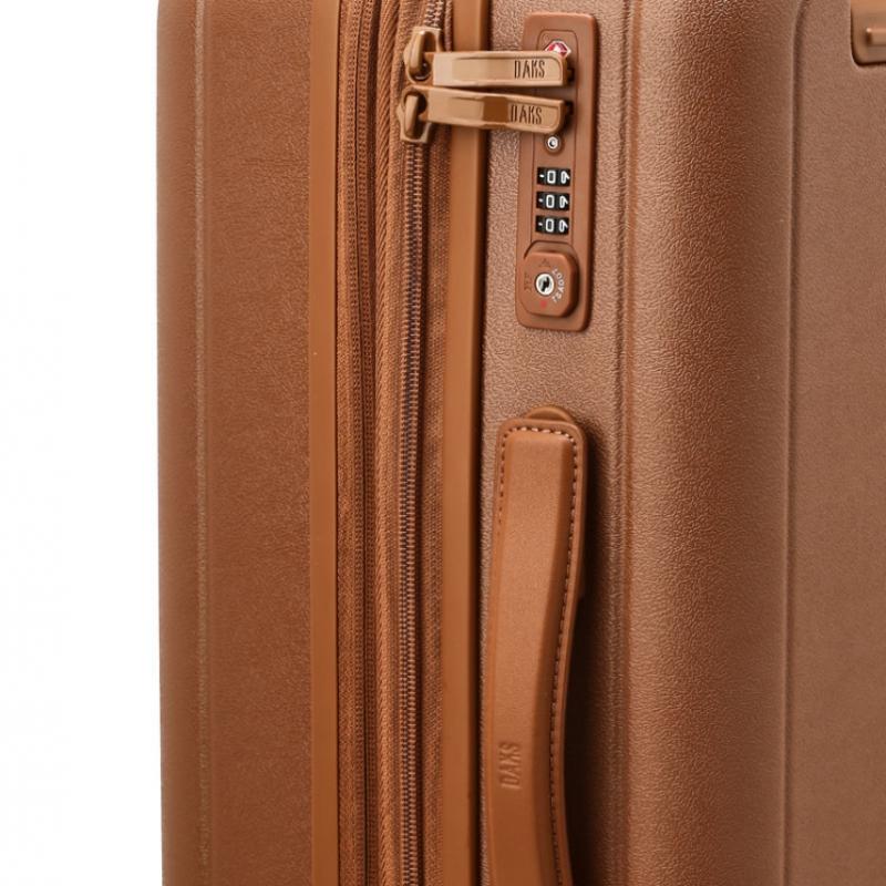 Daks Brown Solid Polycarbonate Hard Carrier 21inch Dbba6e521w2