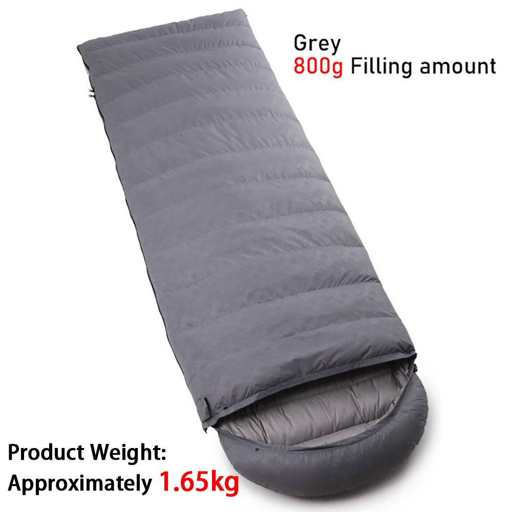 Outdoor Down Sleeping Bag 210cm * 80cm Single Person Thick and Warm Camping Sleeping Bag Can Be Spliced Sleeping Bag