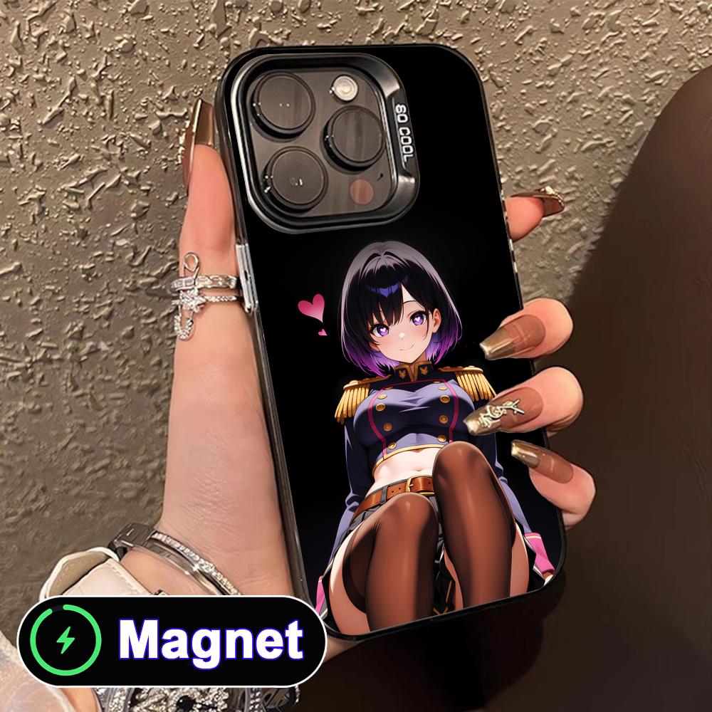 Mato Seihei Yakumo Ezo Translucent MagSafe Mobile Phone Case for iPhone 17 16 15 14 13 12 11 Air Pro Max Plus Colorful Cover