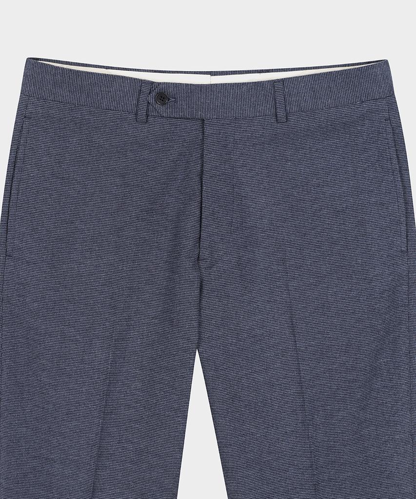 BROOKS BROTHERS Classic Fit Flannel Houndstooth Trousers (Blue) (Bbptmf4723Mef)