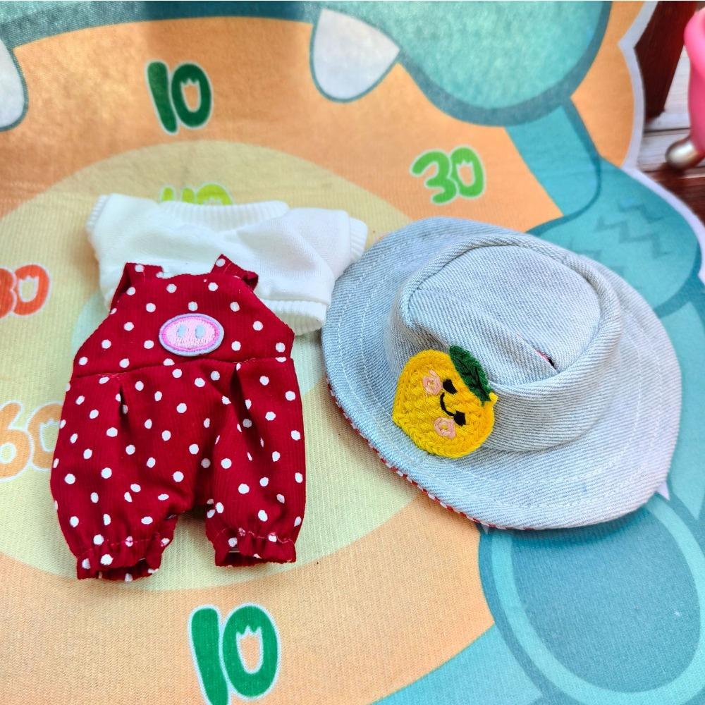Overalls Polka Dot Set Clothes 17cm Blind Box Series Vinyl Baby Clothes Replacement Clothes Various Clothes