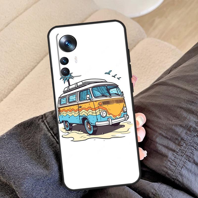 Combi Van Surf Case For POCO F5 X5 X3 Pro F4 X4 F3 C65 Cover For Xiaomi 13T Pro 11T 12T 14 12 13 Lite 12X